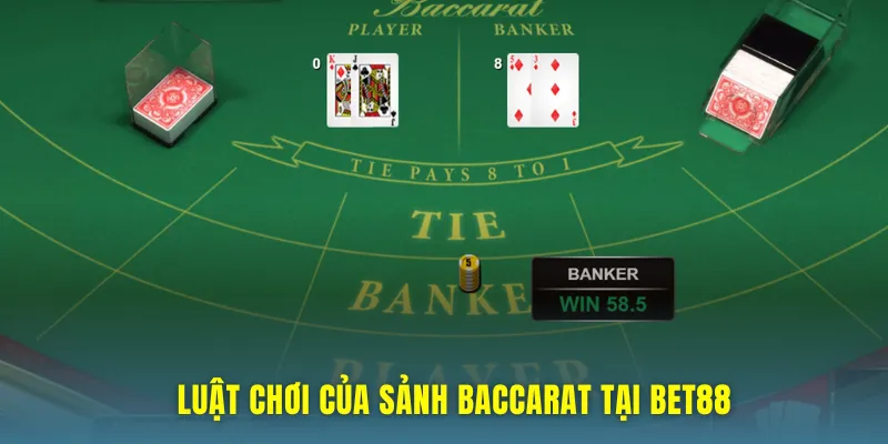 Game bài Baccarat bet88 - Hướng dẫn thắng lớn cho người mới Luật chơi game bài baccarat